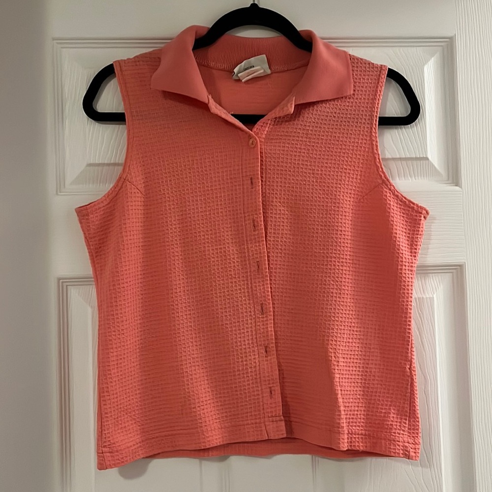 Waffle knit tank top